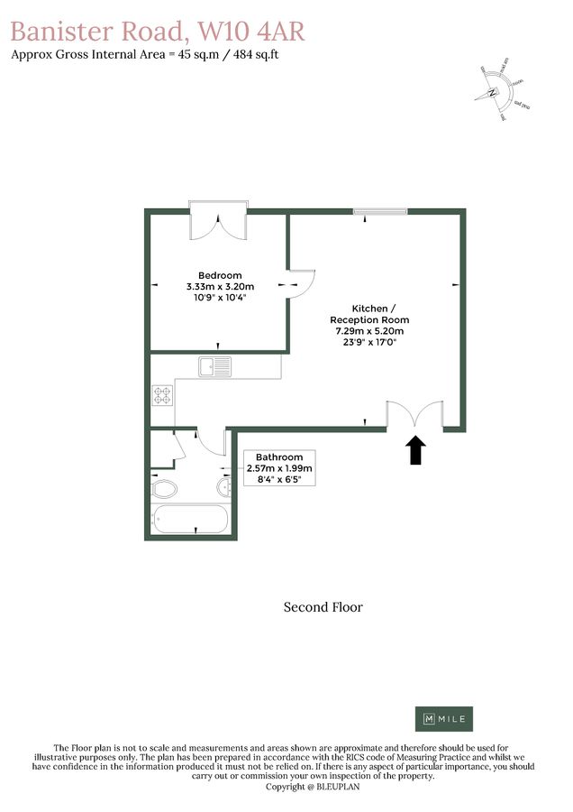 Квартира в Лондоне, Великобритания, 45 м² - фото 10