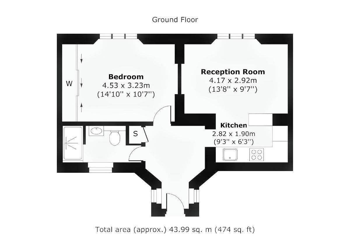 Квартира в Лондоне, Великобритания, 44 м² - фото 10