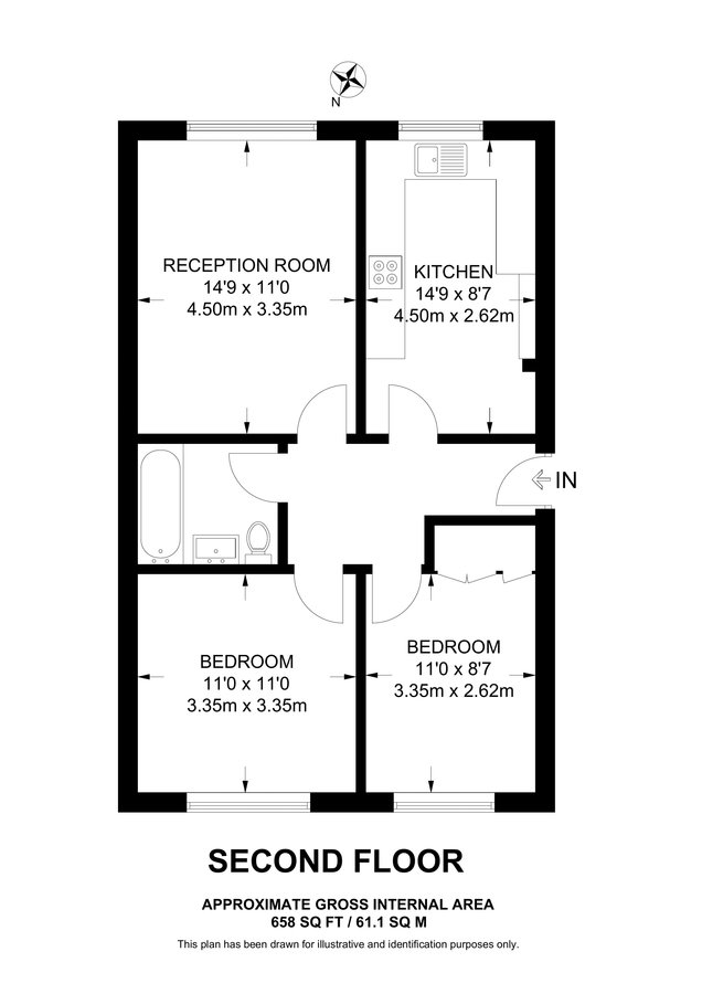 Квартира в Лондоне, Великобритания, 61 м² - фото 10