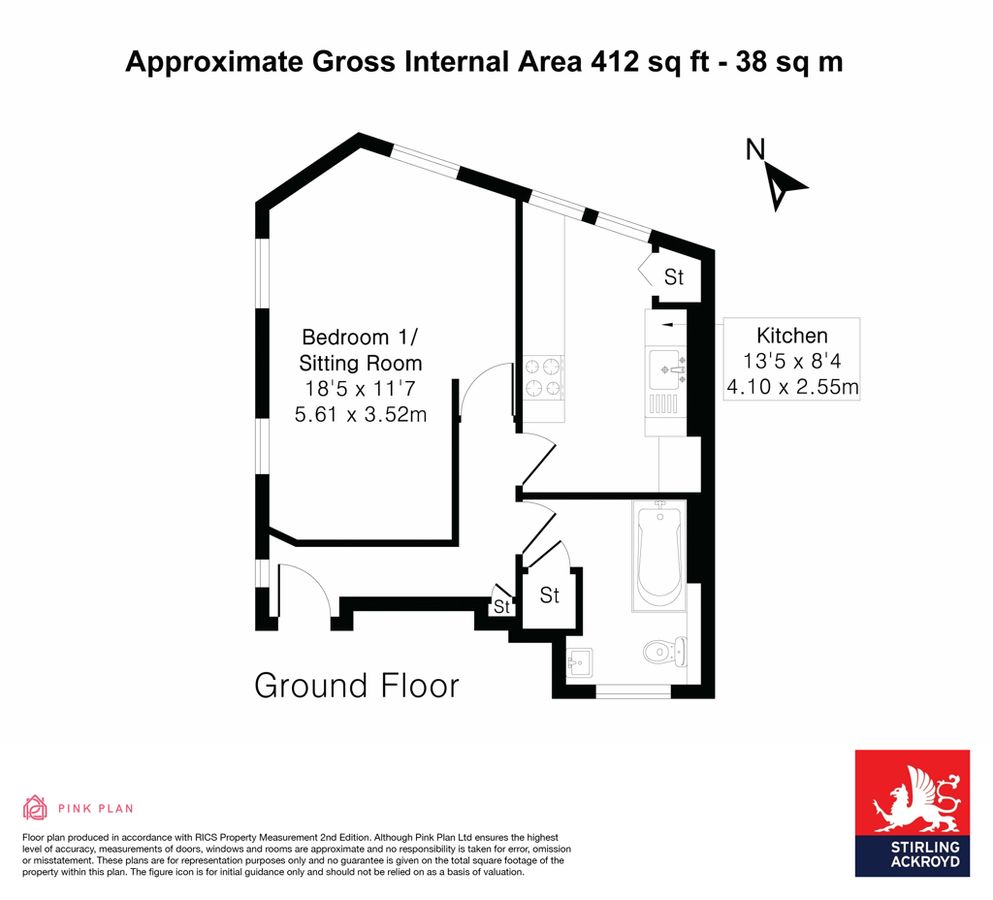 Квартира в Лондоне, Великобритания, 38 м² - фото 10