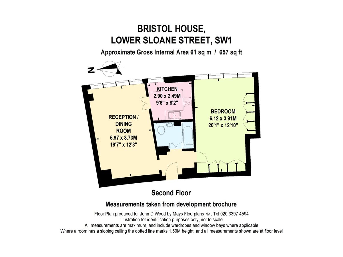 Квартира в Лондоне, Великобритания, 61 м² - фото 10