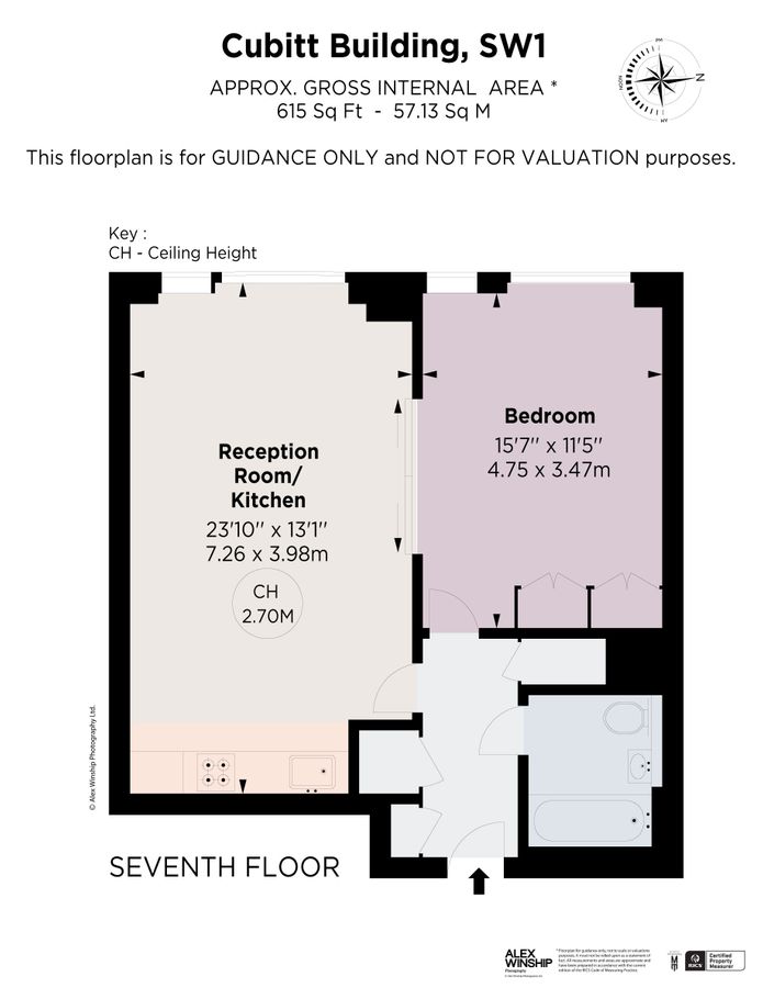Квартира в Лондоне, Великобритания, 57 м² - фото 10