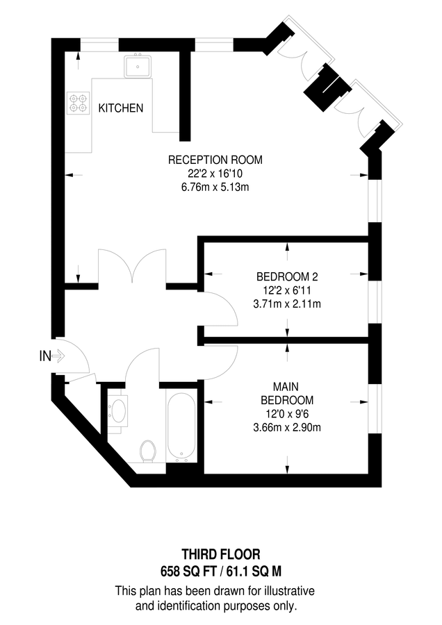 Квартира в Лондоне, Великобритания, 61 м² - фото 10