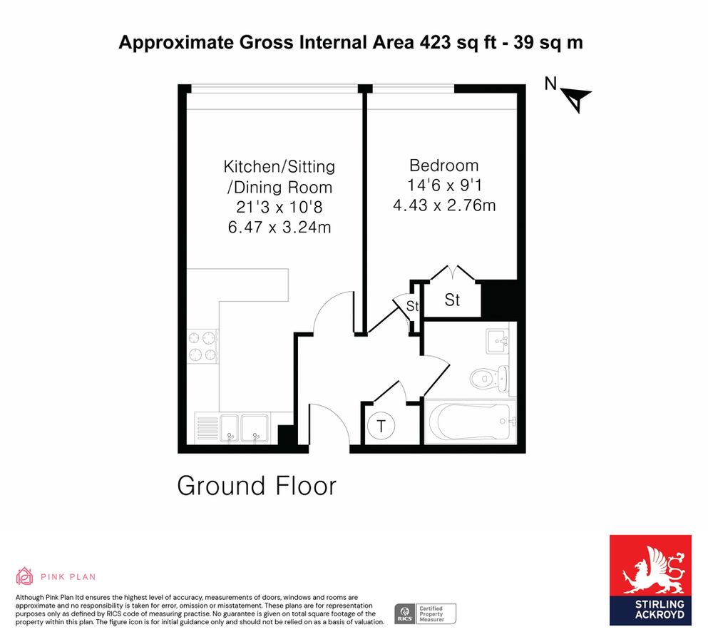 Квартира в Лондоне, Великобритания, 39 м² - фото 10