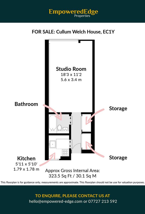 Квартира в Лондоне, Великобритания, 30 м² - фото 10