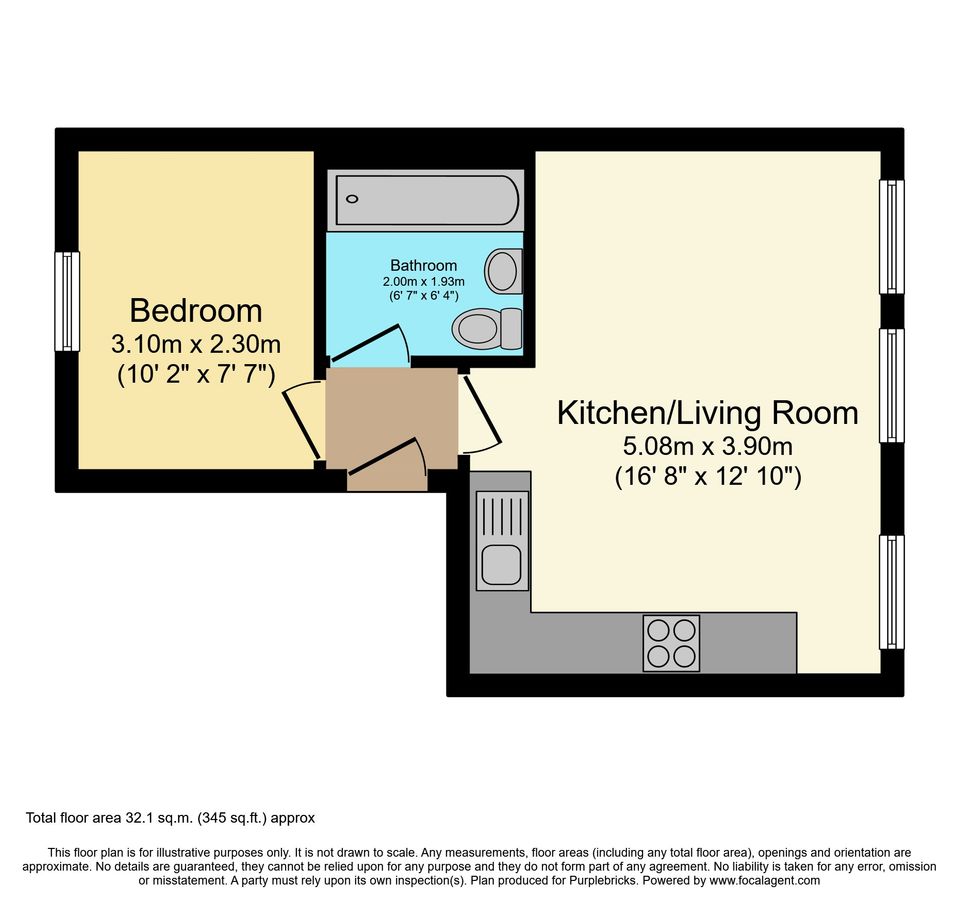 Квартира в Лондоне, Великобритания, 32 м² - фото 10