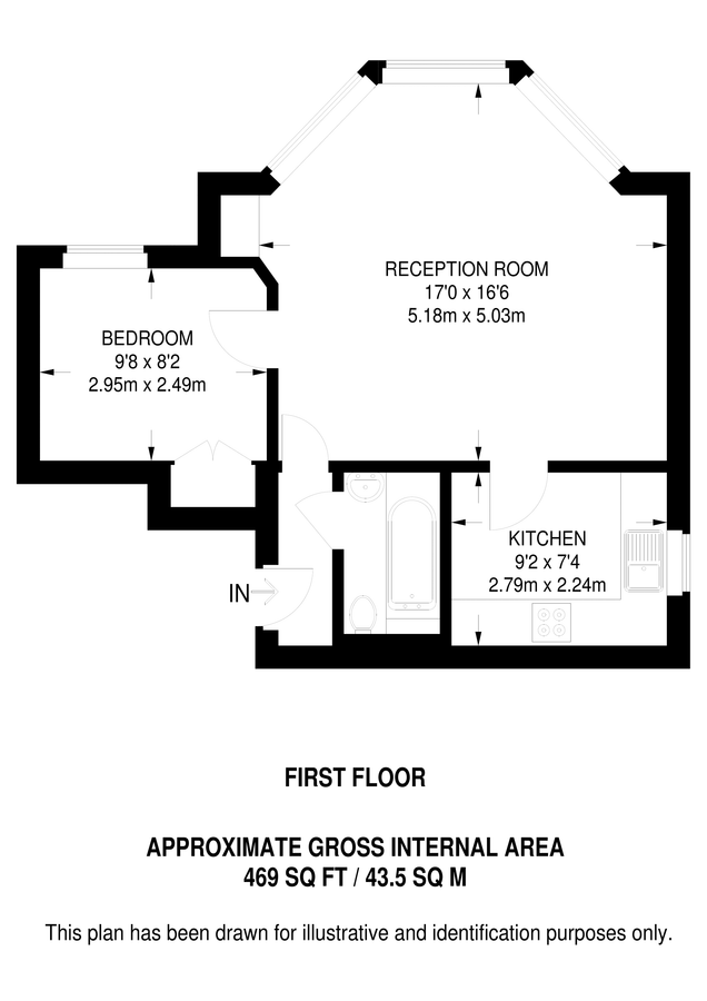 Квартира в Лондоне, Великобритания, 44 м² - фото 10