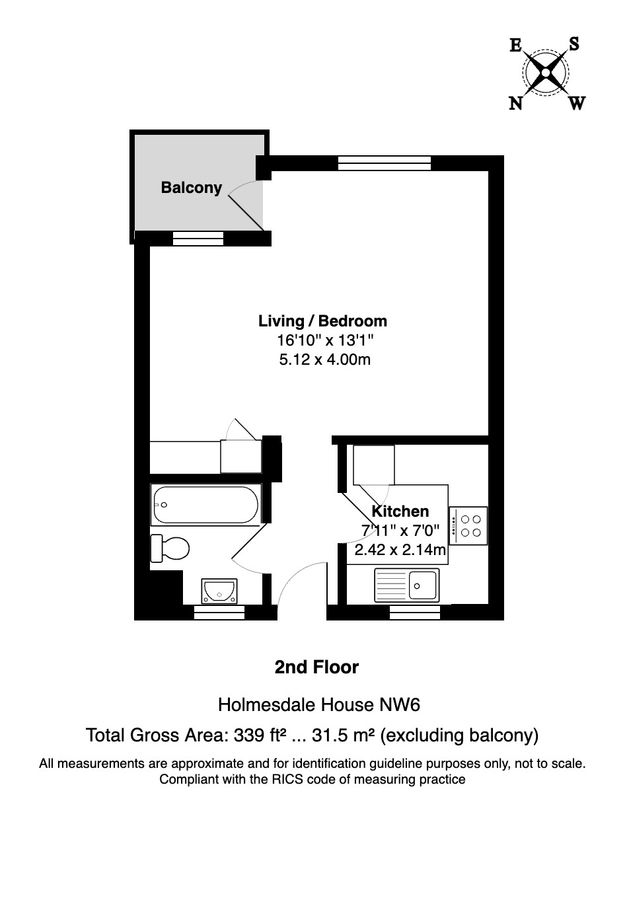 Квартира в Лондоне, Великобритания, 32 м² - фото 10