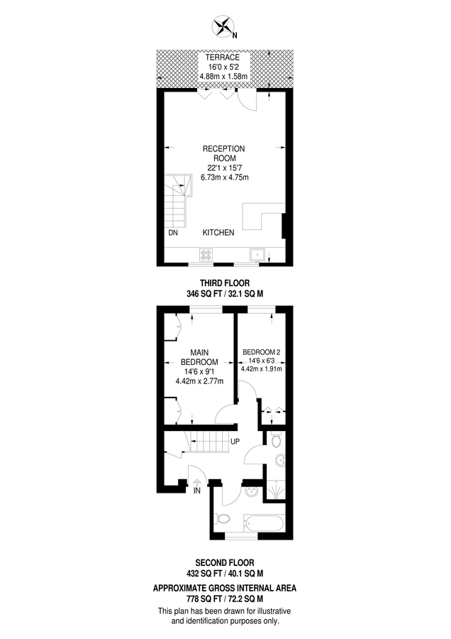 Квартира в Лондоне, Великобритания, 72 м² - фото 10