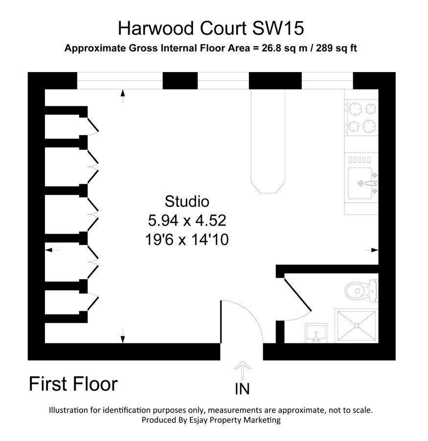 Квартира в Лондоне, Великобритания, 27 м² - фото 10