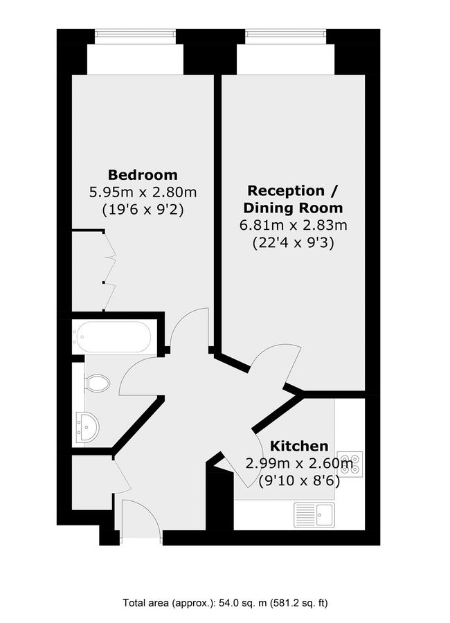 Квартира в Лондоне, Великобритания, 54 м² - фото 10