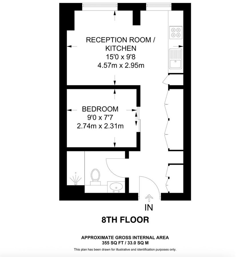 Квартира в Лондоне, Великобритания, 33 м² - фото 11