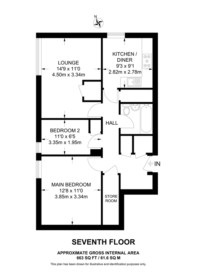 Квартира в Лондоне, Великобритания, 62 м² - фото 11