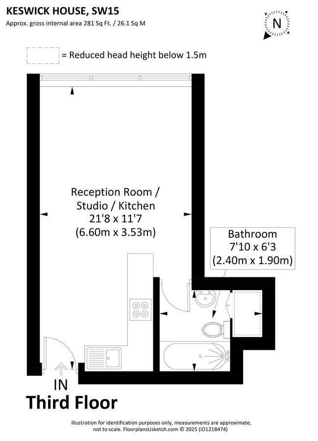 Квартира в Лондоне, Великобритания, 26 м² - фото 11