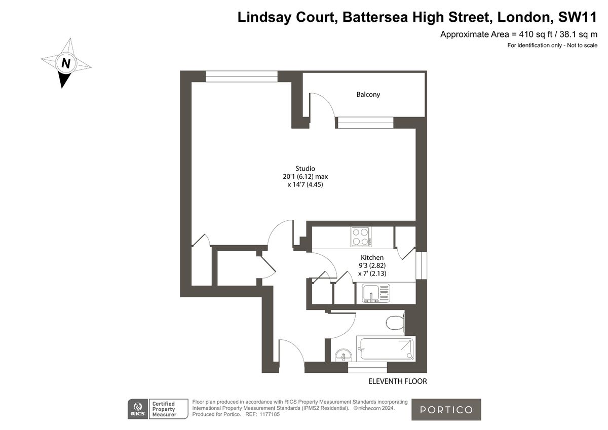 Квартира в Лондоне, Великобритания, 38 м² - фото 11