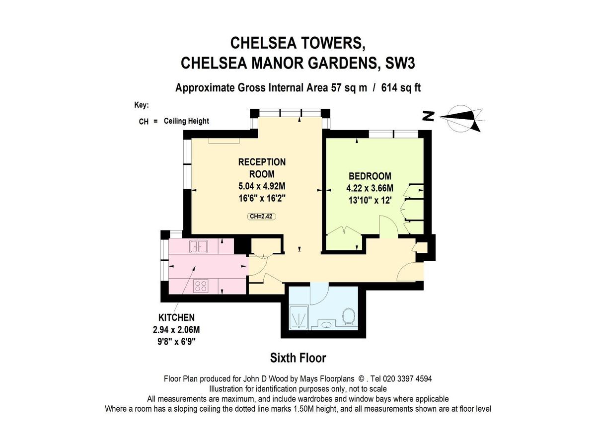 Квартира в Лондоне, Великобритания, 57 м² - фото 11