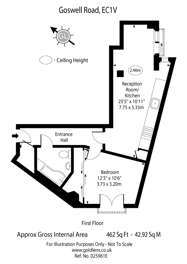 Квартира в Лондоне, Великобритания, 43 м² - фото 11