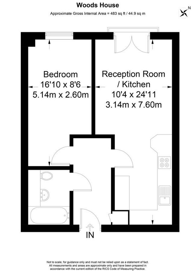 Квартира в Лондоне, Великобритания, 45 м² - фото 11