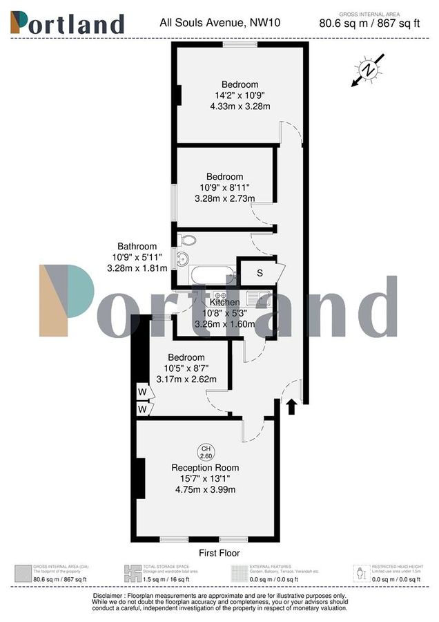 Квартира в Лондоне, Великобритания, 81 м² - фото 11