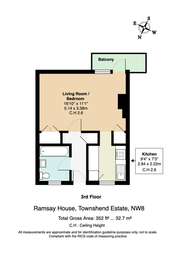 Квартира в Лондоне, Великобритания, 33 м² - фото 11