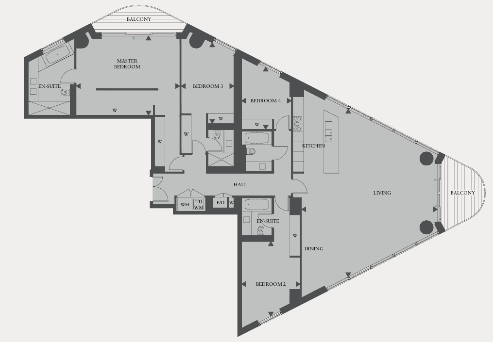 Квартира в Лондоне, Великобритания, 208 м² - фото 6