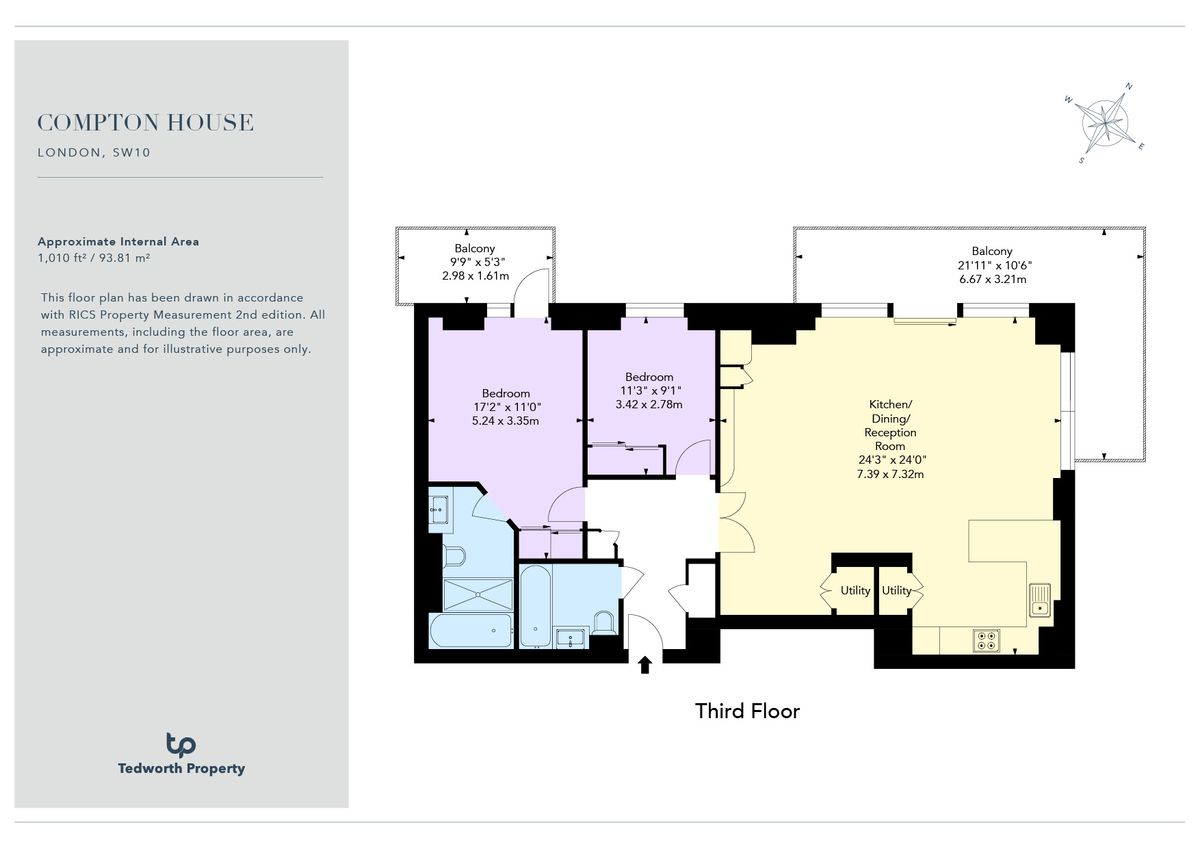 Квартира в Лондоне, Великобритания, 94 м² - фото 11