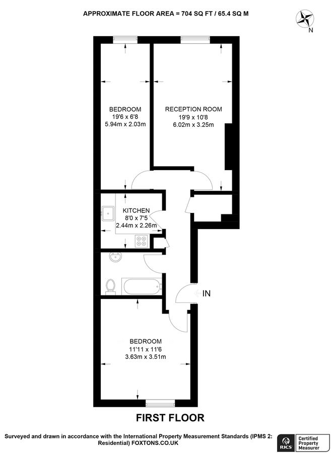 Квартира в Лондоне, Великобритания, 65 м² - фото 11
