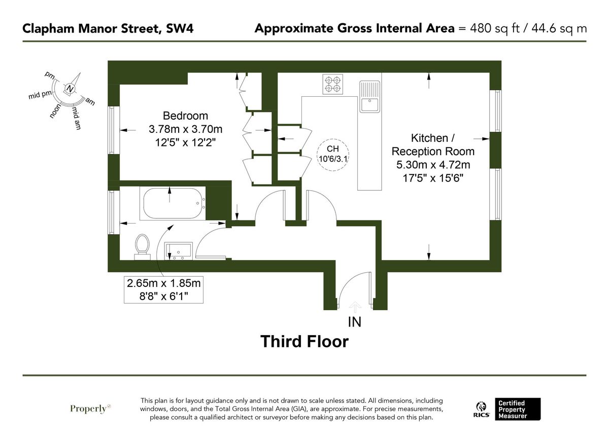 Квартира в Лондоне, Великобритания, 45 м² - фото 11