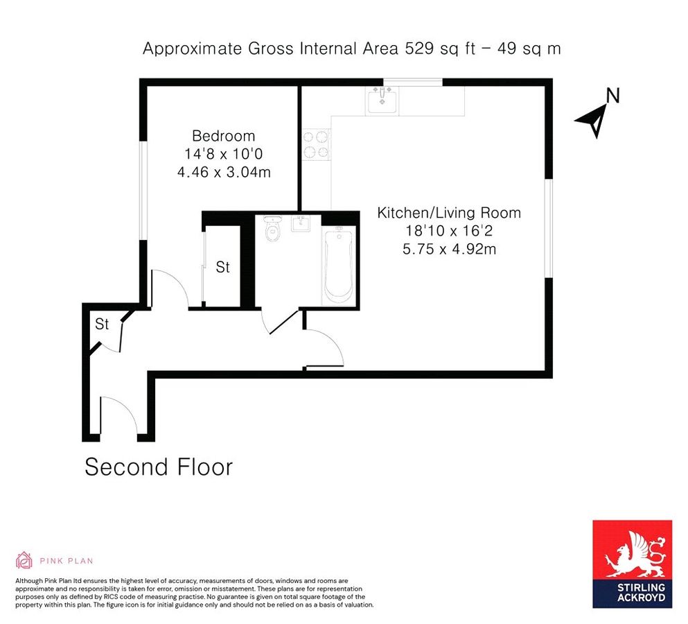 Квартира в Лондоне, Великобритания, 49 м² - фото 11