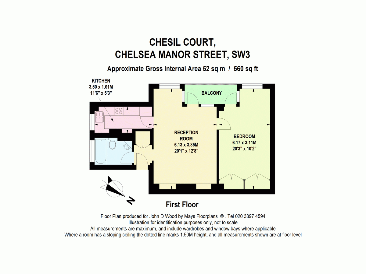 Квартира в Лондоне, Великобритания, 52 м² - фото 11