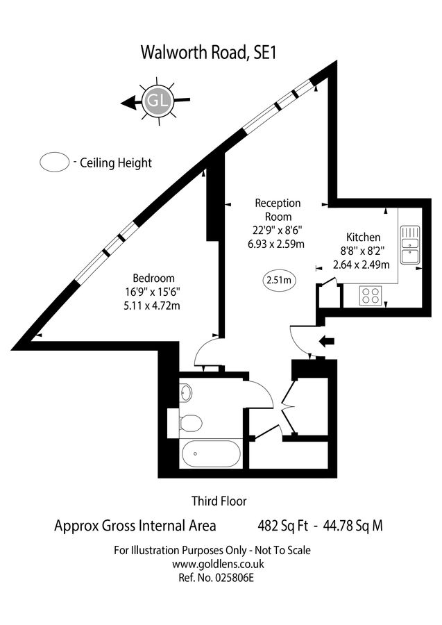 Квартира в Лондоне, Великобритания, 45 м² - фото 11