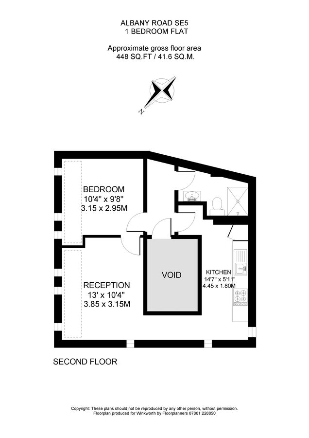 Квартира в Лондоне, Великобритания, 42 м² - фото 11