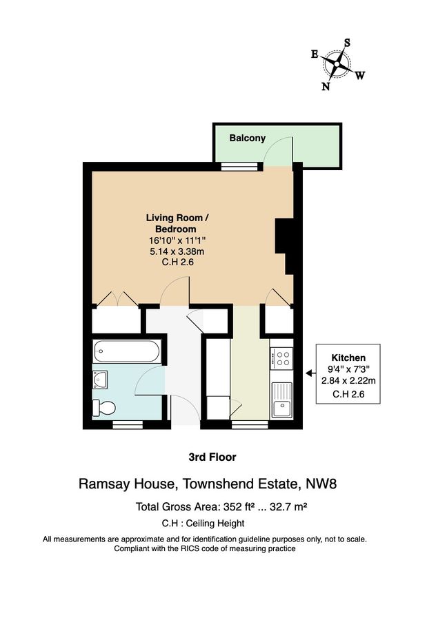 Квартира в Лондоне, Великобритания, 33 м² - фото 11