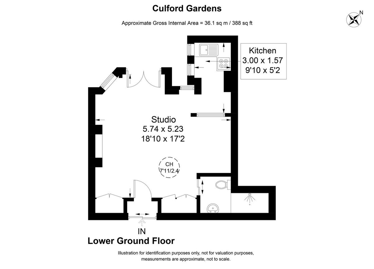 Квартира в Лондоне, Великобритания, 36 м² - фото 11