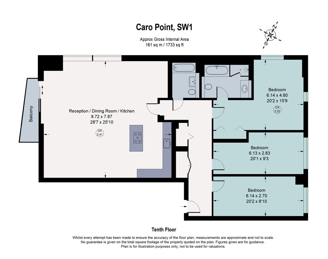 Квартира в Лондоне, Великобритания, 161 м² - фото 11
