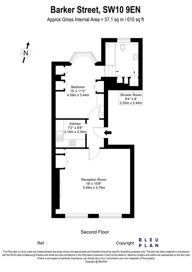 Квартира в Лондоне, Великобритания, 57 м² - фото 11