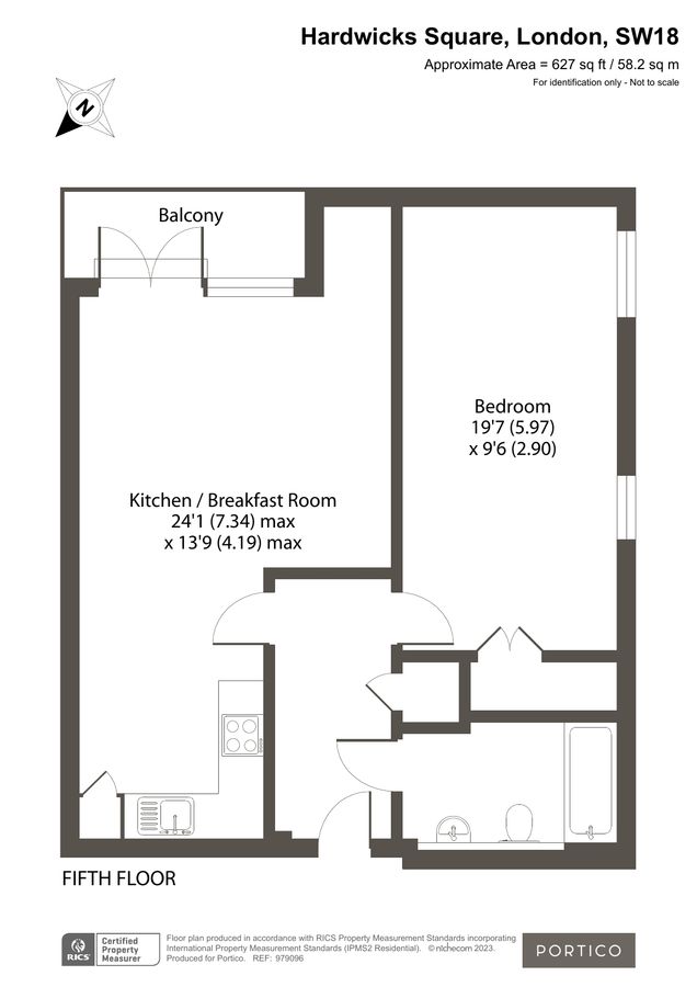Квартира в Лондоне, Великобритания, 58 м² - фото 11