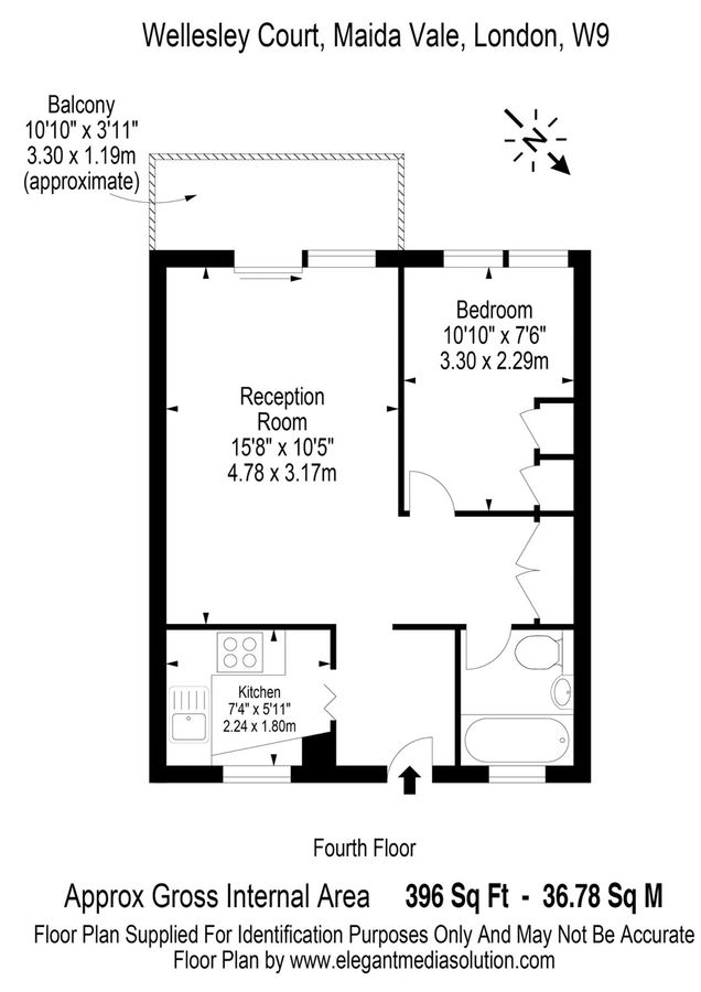 Квартира в Лондоне, Великобритания, 37 м² - фото 3