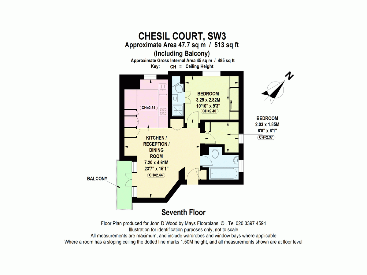 Квартира в Лондоне, Великобритания, 48 м² - фото 12