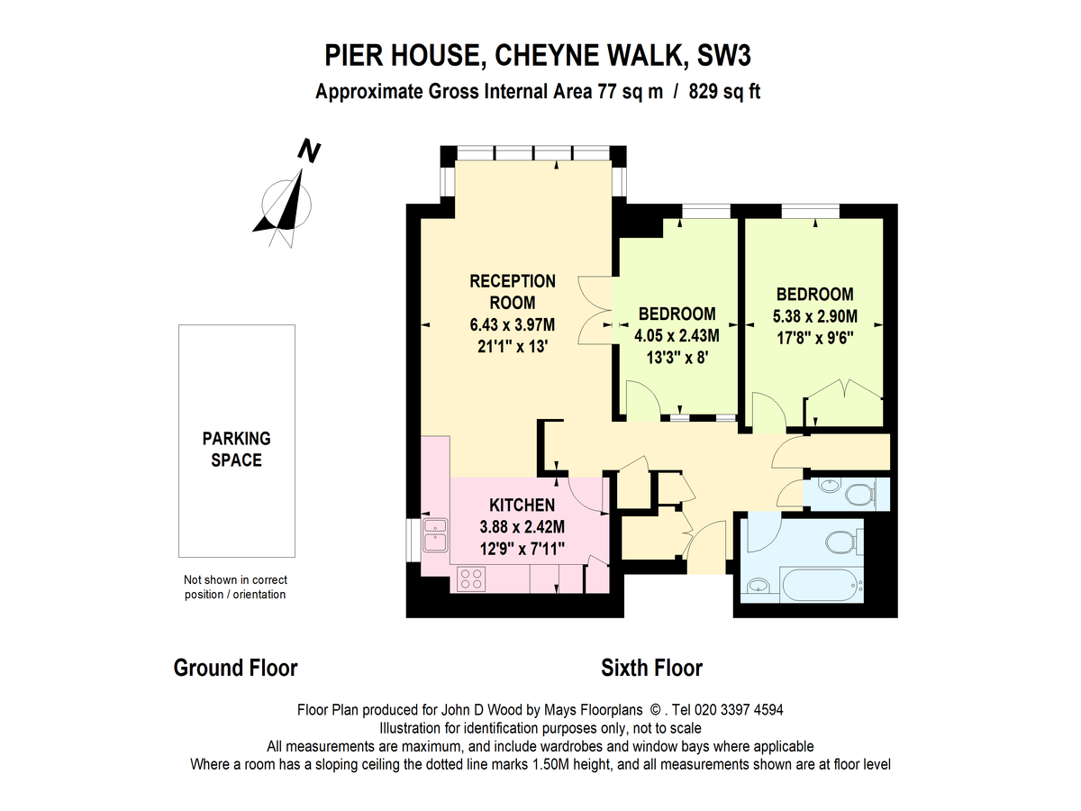 Квартира в Лондоне, Великобритания, 77 м² - фото 11