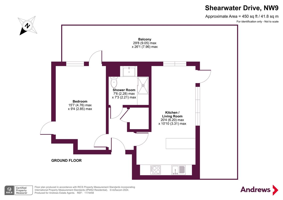 Квартира в Лондоне, Великобритания, 42 м² - фото 12