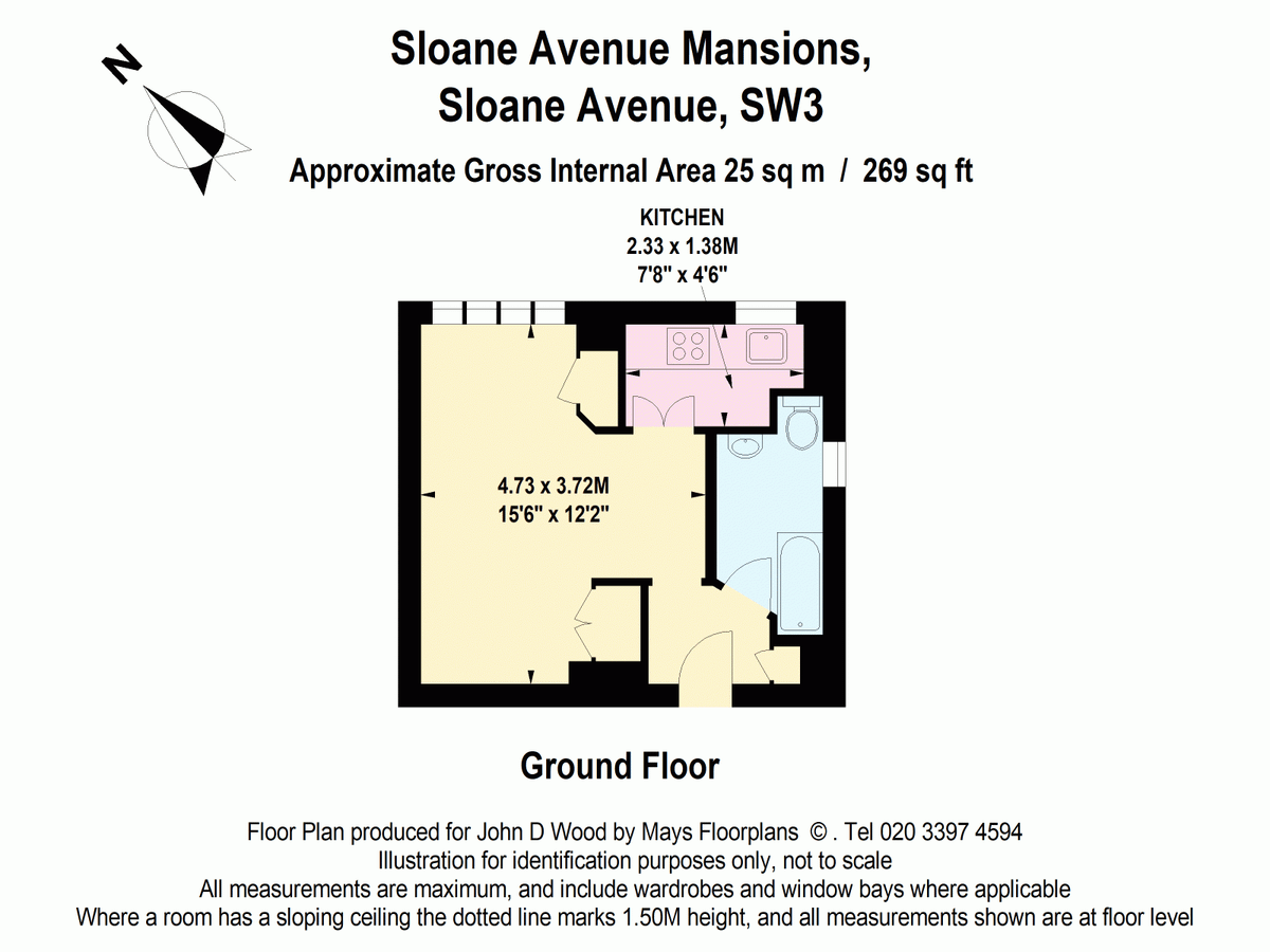 Квартира в Лондоне, Великобритания, 25 м² - фото 11