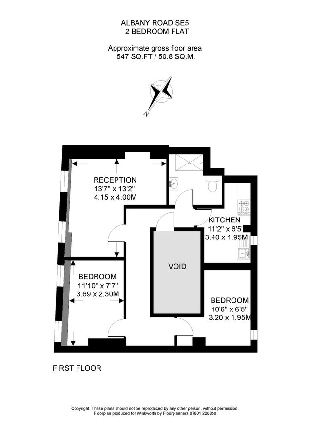 Квартира в Лондоне, Великобритания, 51 м² - фото 12