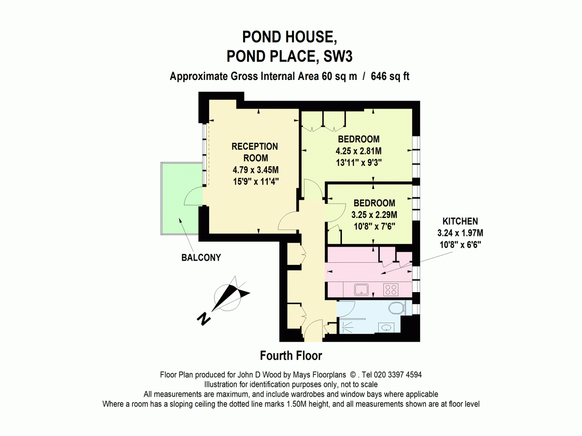 Квартира в Лондоне, Великобритания, 60 м² - фото 11