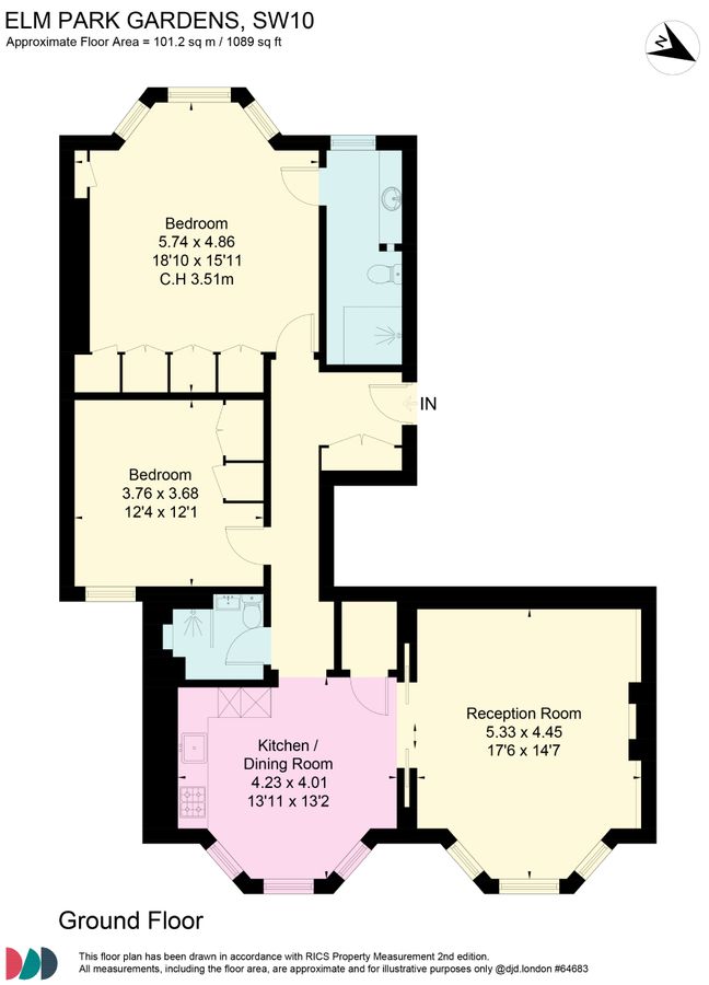 Квартира в Лондоне, Великобритания, 101 м² - фото 12