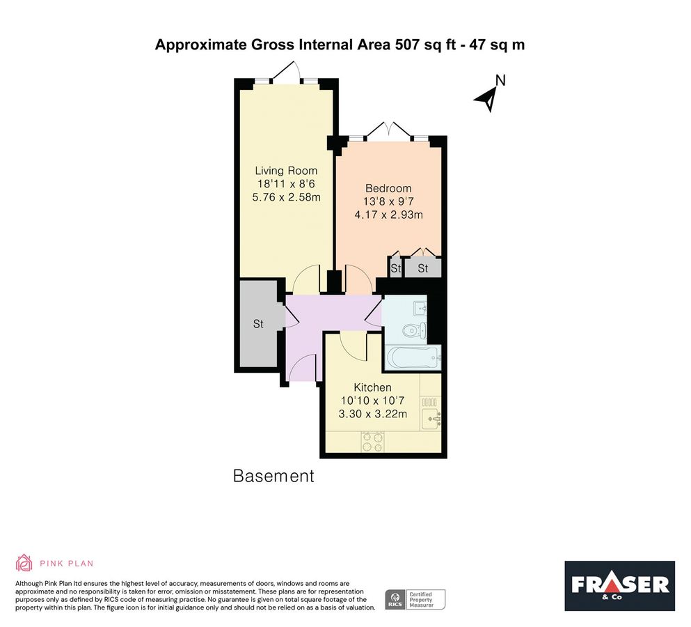 Квартира в Лондоне, Великобритания, 47 м² - фото 12