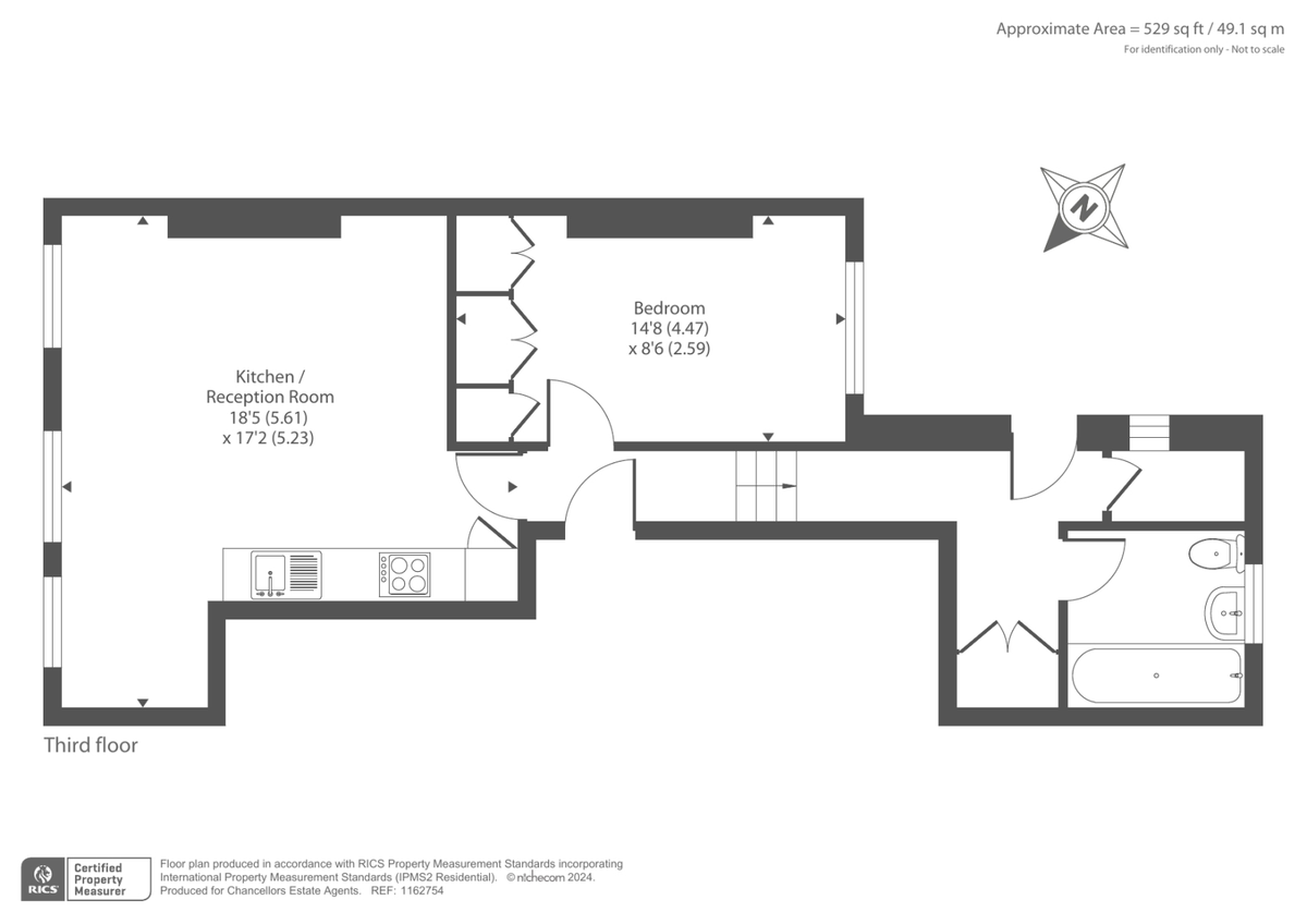 Квартира в Лондоне, Великобритания, 49 м² - фото 12