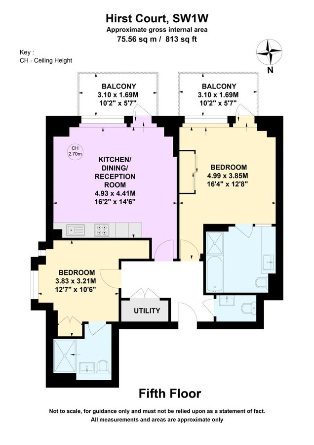 Квартира в Лондоне, Великобритания, 76 м² - фото 12
