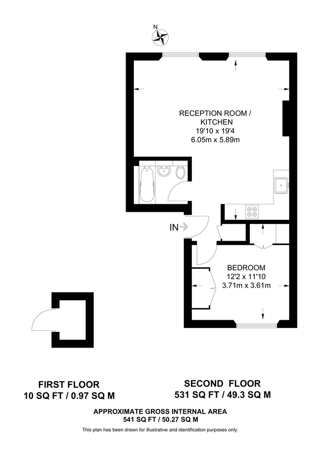 Квартира в Лондоне, Великобритания, 50 м² - фото 12