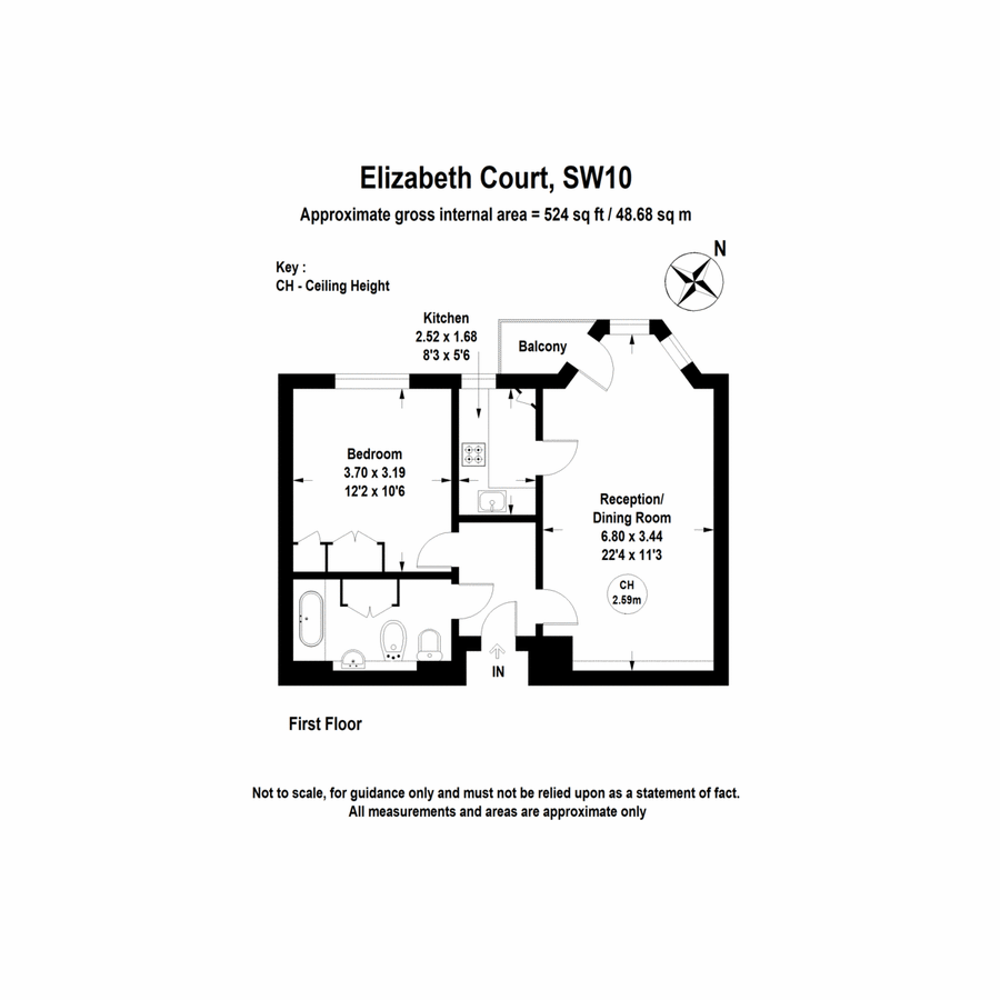 Квартира в Лондоне, Великобритания, 49 м² - фото 13